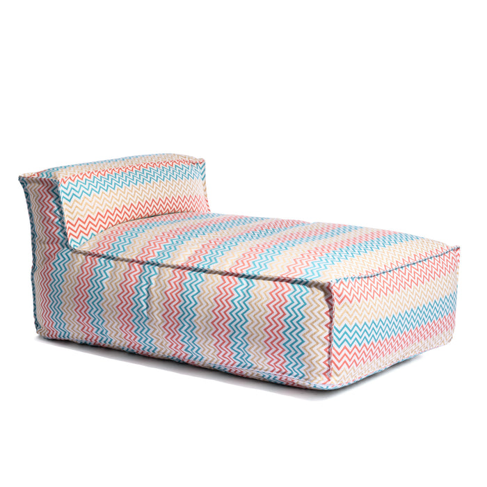 Pouf Letto Deluz per esterno in tessuto Funny dim: 165x98x65 cm