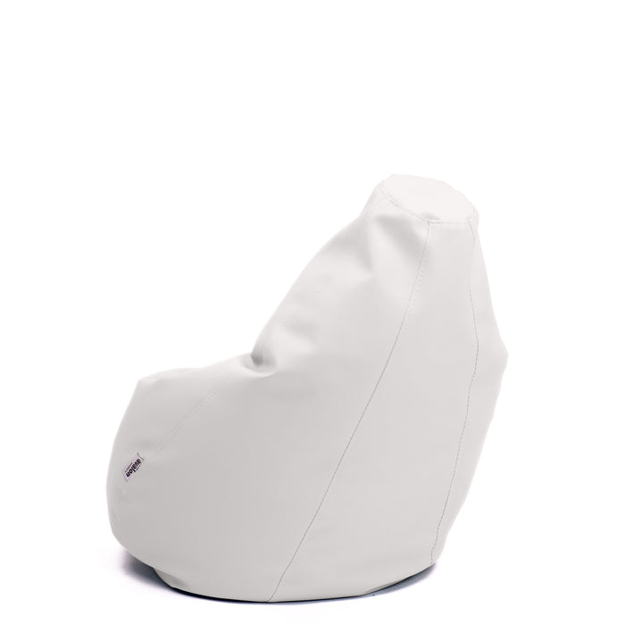 Outlet - Pouf Poltrona Sacco per bambini BAG Similpelle Mamba dim. 56x76 cm - Per ambiente Interno ed Esterno Colore Bianco
