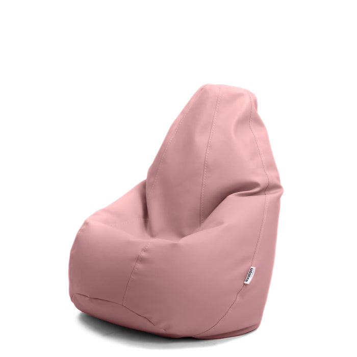 Outlet - Pouf Poltrona Sacco per bambini BAG Similpelle Mamba dim. 56x76 cm - Per ambiente Interno ed Esterno Colore Rosa
