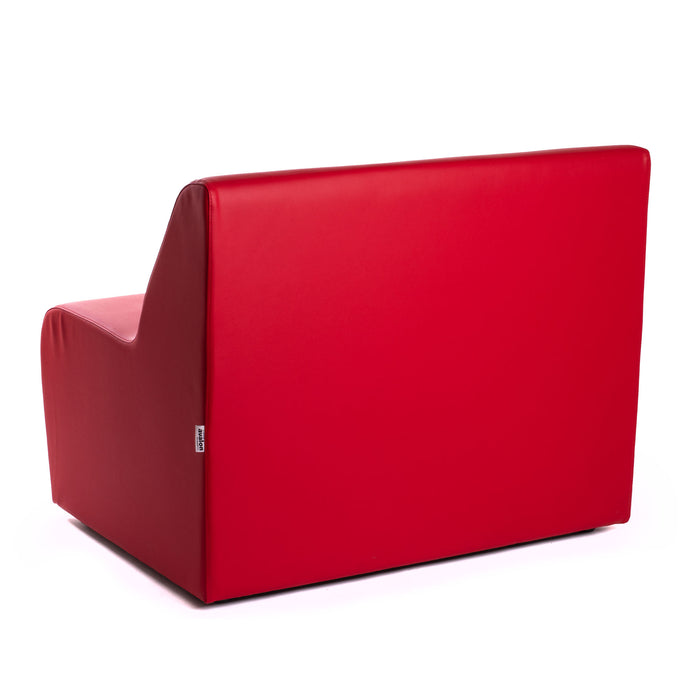 Outlet -  Avalon Divanetto Cod_014 in similpelle Mamba colore Rosso Dim: 100x70x H 80 cm