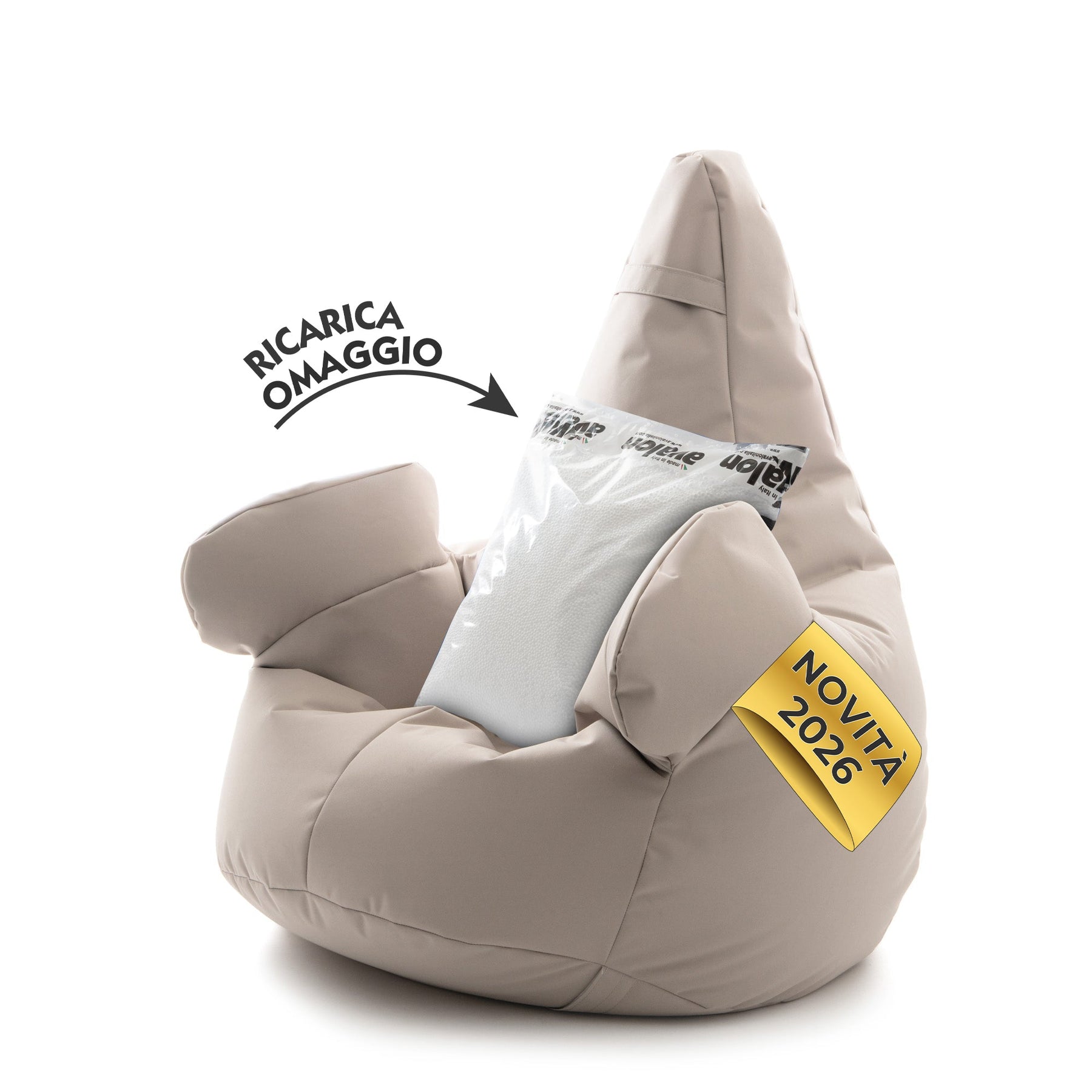 Pouf con Braccioli Avalon: la nuova frontiera del comfort Made in Italy