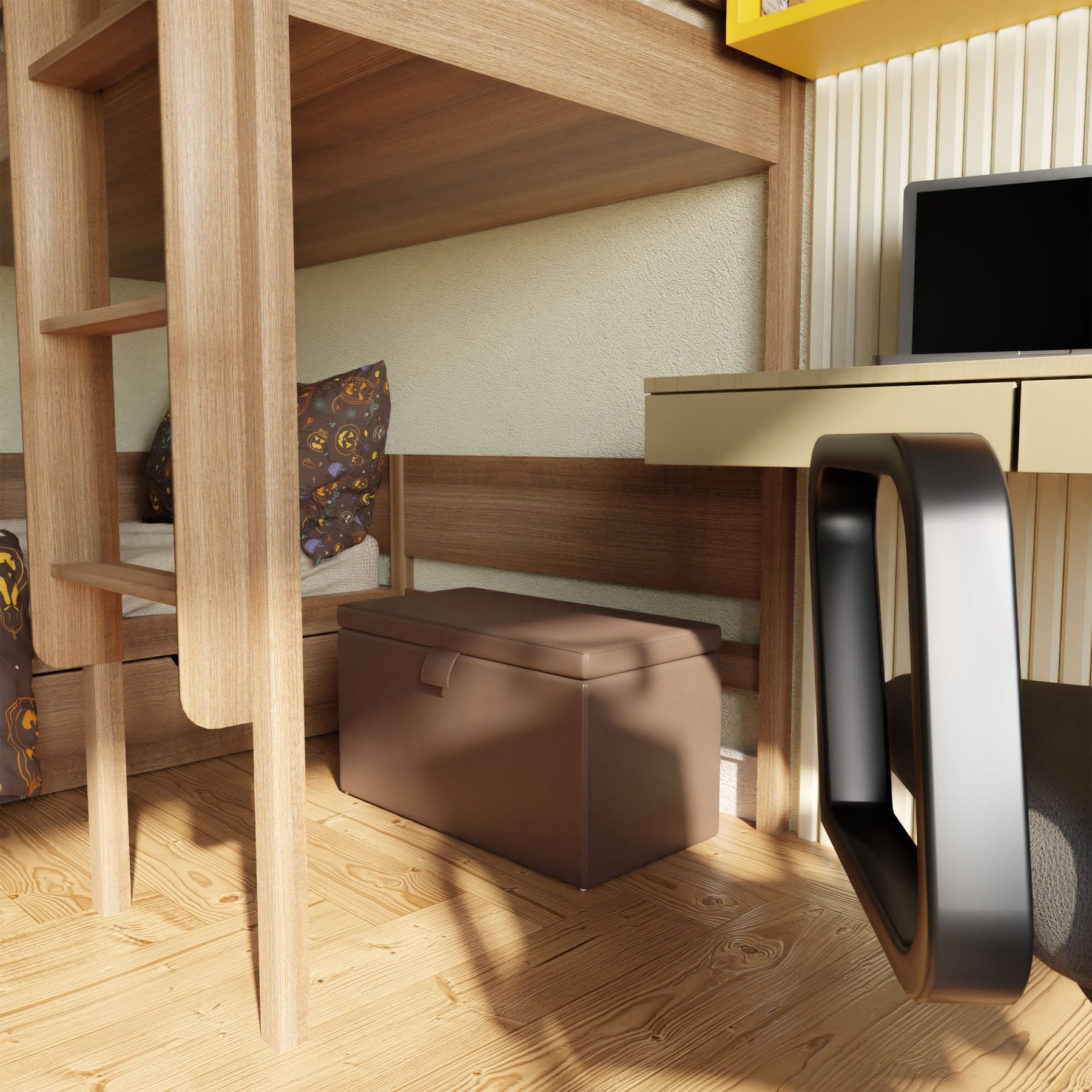 Pouf contenitore: praticità e design in un solo complemento