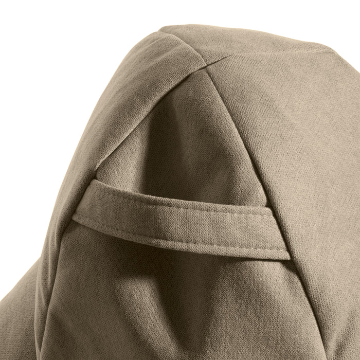 Outlet - Herry bean bag with footrest in stain-resistant Dali fabric, size: 80x80 cm, colour: Green