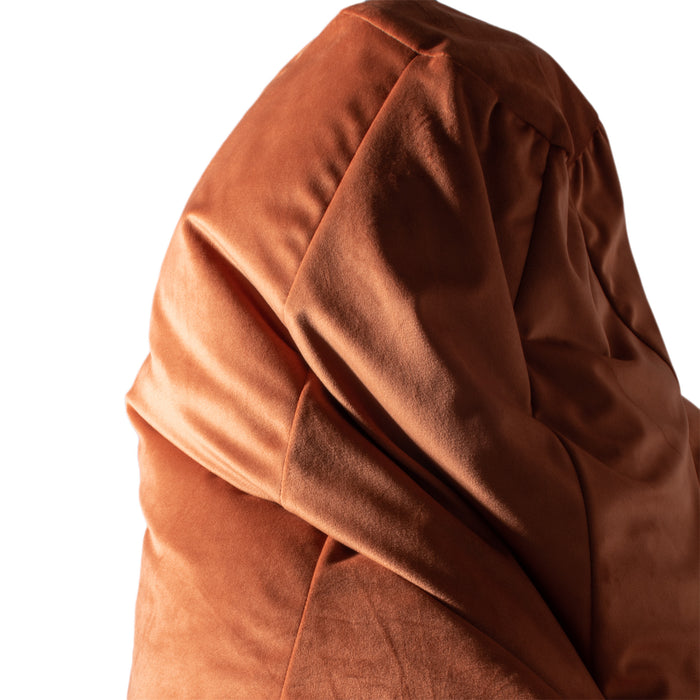 Pouf Poltrona Sacco Grande BAG L in velluto dim. 80 x 125 cm