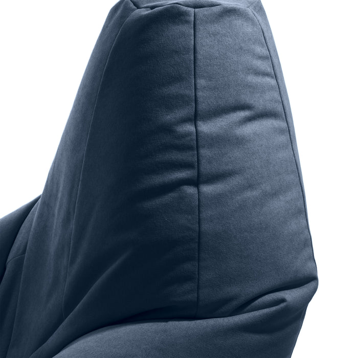 Pouf Poltrona Sacco gigante BAG XXL in tessuto antimacchia Dali dim. 95 x 135 cm