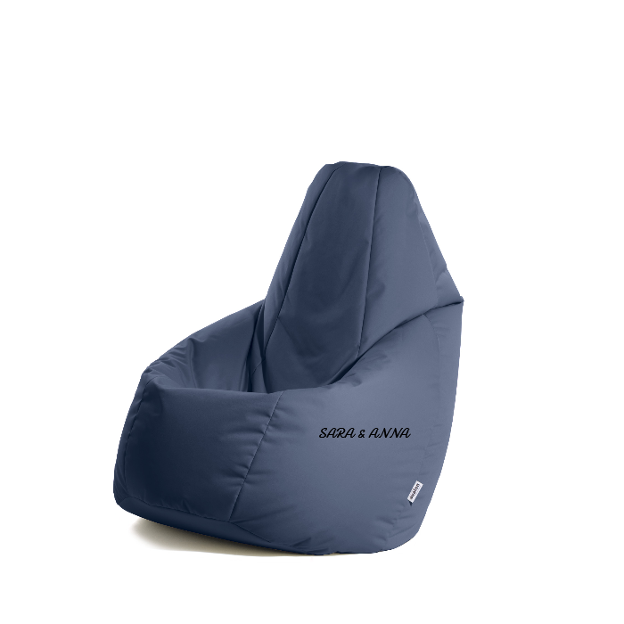 Pouf Poltrona Sacco Grande BAG L Jive in tessuto per interno dim. 80 x 125 cm