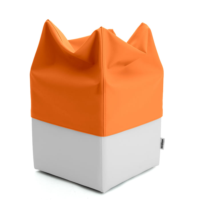 Pouf Cubo Rigido Sfoderabile 40x40 cm in Ecopelle Antimacchia o Velluto Avalon – Design Moderno Made in Italy