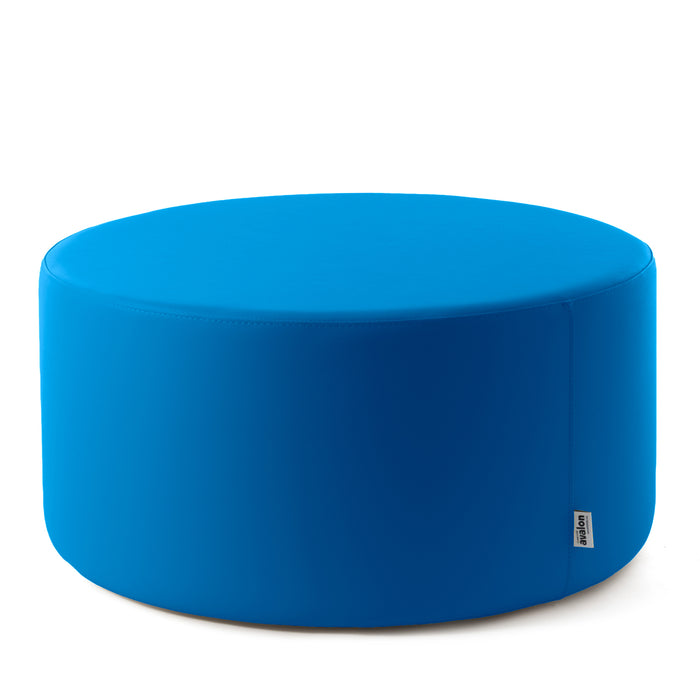 Avalon Tavolino Pouf cilindro rigido Similpelle Mamba Trendy Classe 1-IM Ignifugo per Interno ed Esterno. Dim: Ø90 cm X H40 cm