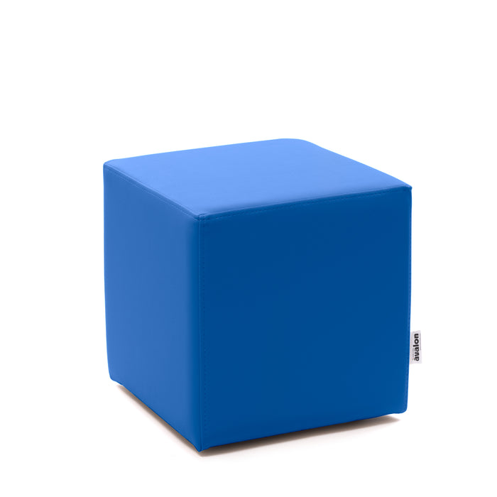 Avalon Rigid Cube Pouf Faux Leather Mamba Trendy Class 1-IM Fire Retardant for Indoor and Outdoor Use. Dimensions: Width 35 cm X Depth 35 cm X Height 35 cm 