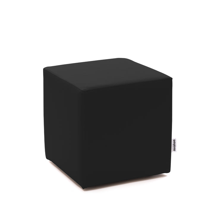 Avalon Rigid Cube Pouf Faux Leather Mamba Trendy Class 1-IM Fire Retardant for Indoor and Outdoor Use. Dimensions: Width 35 cm X Depth 35 cm X Height 35 cm 