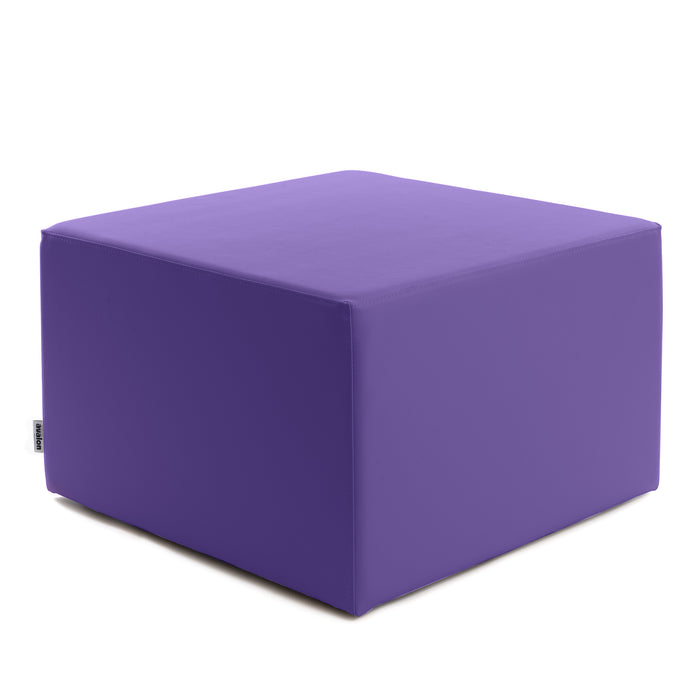 Avalon Rigid Cube Pouf Faux Leather Mamba TrendyClass 1-IM Fire Retardant for Indoor and Outdoor Use. Dimensions: Width 70 cm X Depth 70 cm X Height 43 cm