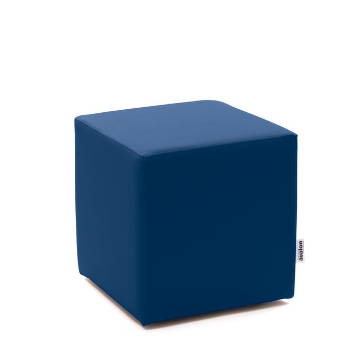 Avalon Rigid Cube Pouf Faux Leather Mamba Trendy Class 1-IM Fire Retardant for Indoor and Outdoor Use. Dimensions: Width 35 cm X Depth 35 cm X Height 35 cm 