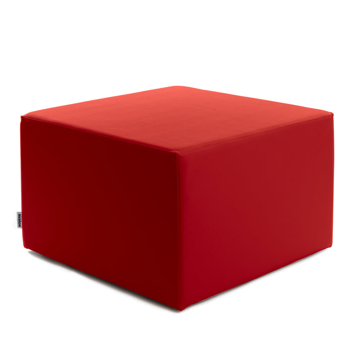 Avalon Rigid Cube Pouf Faux Leather Mamba TrendyClass 1-IM Fire Retardant for Indoor and Outdoor Use. Dimensions: Width 70 cm X Depth 70 cm X Height 43 cm