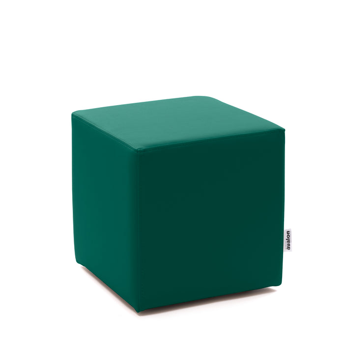 Avalon Rigid Cube Pouf Faux Leather Mamba Trendy Class 1-IM Fire Retardant for Indoor and Outdoor Use. Dimensions: Width 35 cm X Depth 35 cm X Height 35 cm 