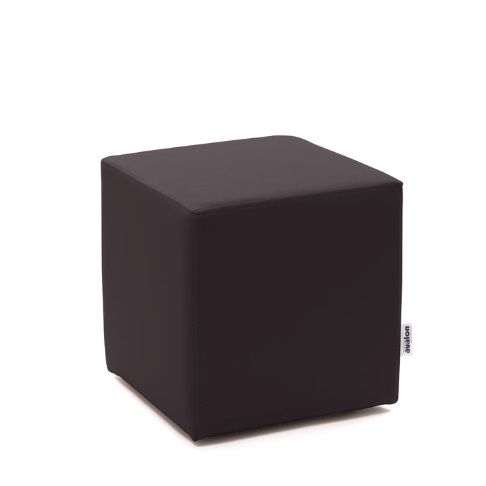 Avalon Rigid Cube Pouf Faux Leather Mamba Trendy Class 1-IM Fire Retardant for Indoor and Outdoor Use. Dimensions: Width 35 cm X Depth 35 cm X Height 35 cm 