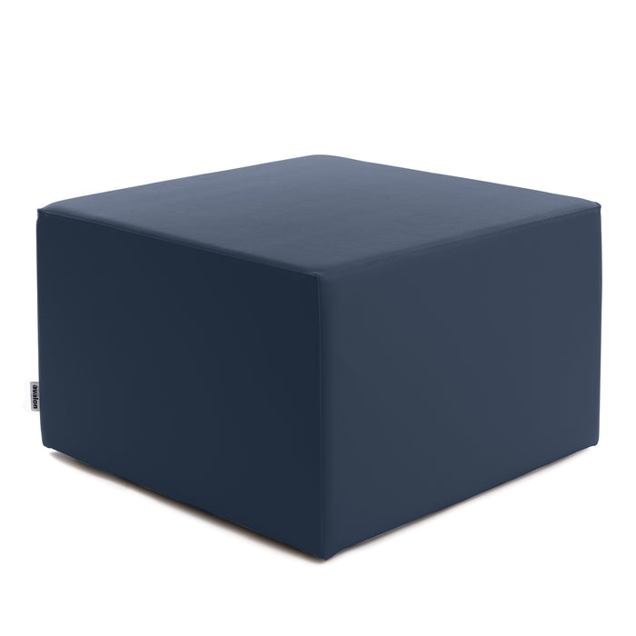 Avalon Rigid Cube Pouf Faux Leather Mamba TrendyClass 1-IM Fire Retardant for Indoor and Outdoor Use. Dimensions: Width 70 cm X Depth 70 cm X Height 43 cm
