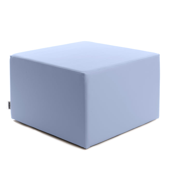 Avalon Rigid Cube Pouf Faux Leather Mamba TrendyClass 1-IM Fire Retardant for Indoor and Outdoor Use. Dimensions: Width 70 cm X Depth 70 cm X Height 43 cm