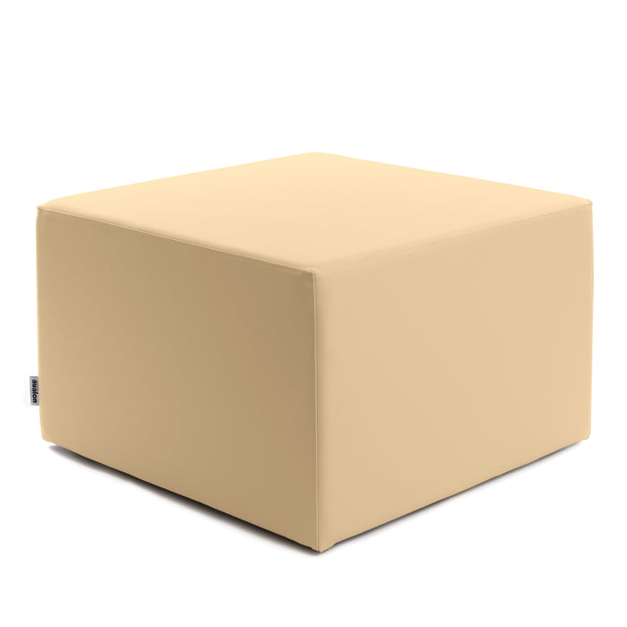 Avalon Rigid Cube Pouf Faux Leather Mamba TrendyClass 1-IM Fire Retardant for Indoor and Outdoor Use. Dimensions: Width 70 cm X Depth 70 cm X Height 43 cm