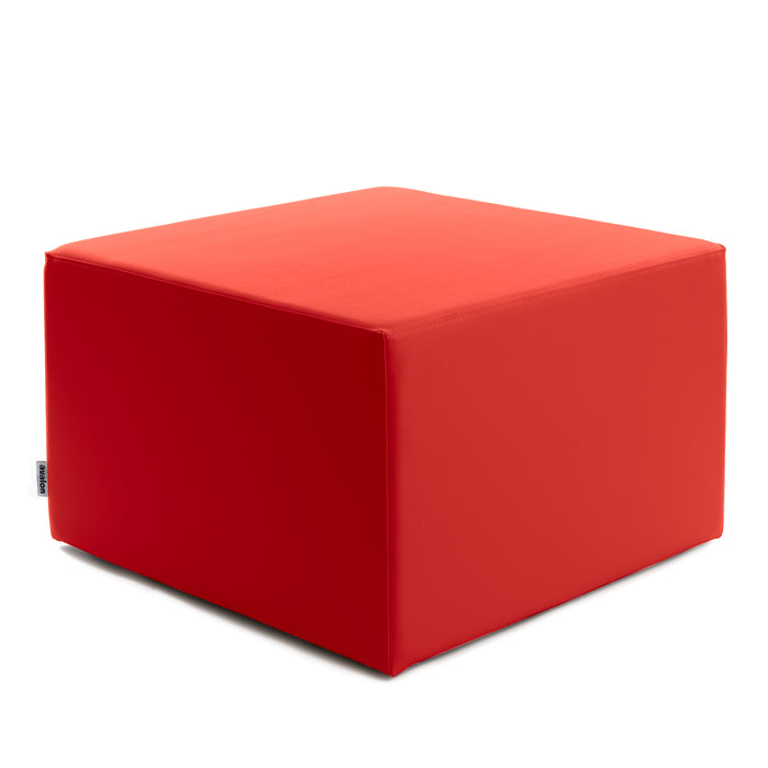 Avalon Rigid Cube Pouf Faux Leather Mamba TrendyClass 1-IM Fire Retardant for Indoor and Outdoor Use. Dimensions: Width 70 cm X Depth 70 cm X Height 43 cm