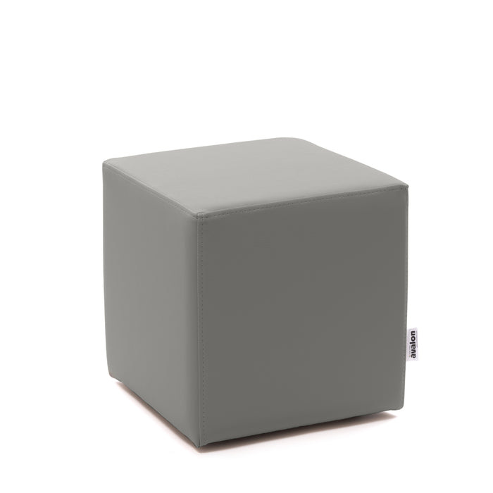 Avalon Rigid Cube Pouf Faux Leather Mamba Trendy Class 1-IM Fire Retardant for Indoor and Outdoor Use. Dimensions: Width 35 cm X Depth 35 cm X Height 35 cm 