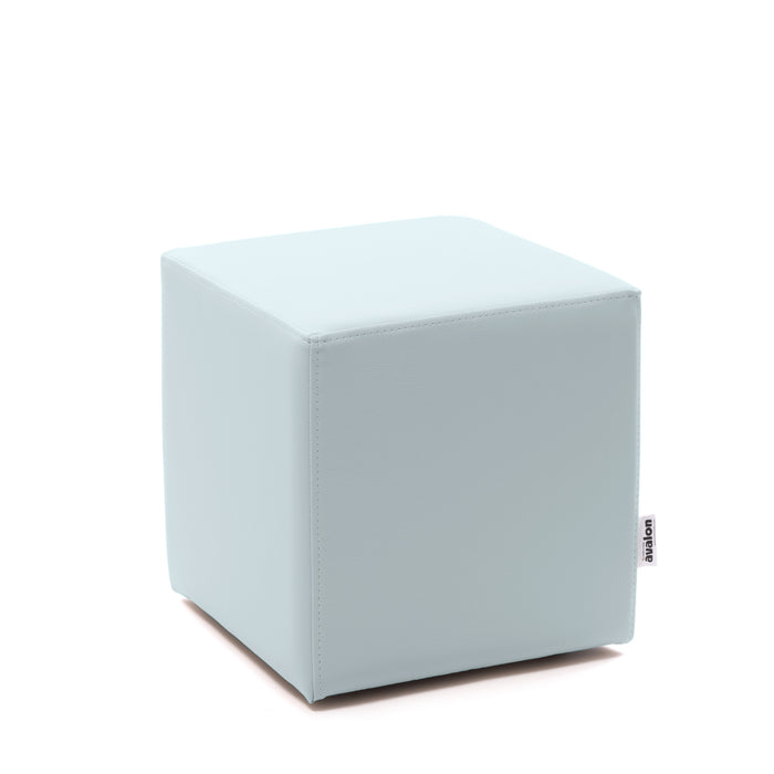 Avalon Rigid Cube Pouf Faux Leather Mamba Trendy Class 1-IM Fire Retardant for Indoor and Outdoor Use. Dimensions: Width 35 cm X Depth 35 cm X Height 35 cm 