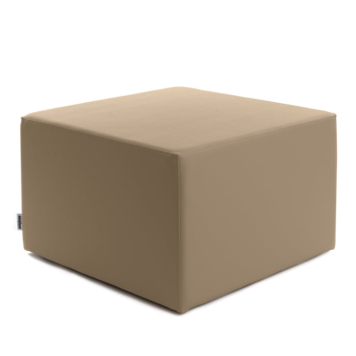 Avalon Rigid Cube Pouf Faux Leather Mamba TrendyClass 1-IM Fire Retardant for Indoor and Outdoor Use. Dimensions: Width 70 cm X Depth 70 cm X Height 43 cm