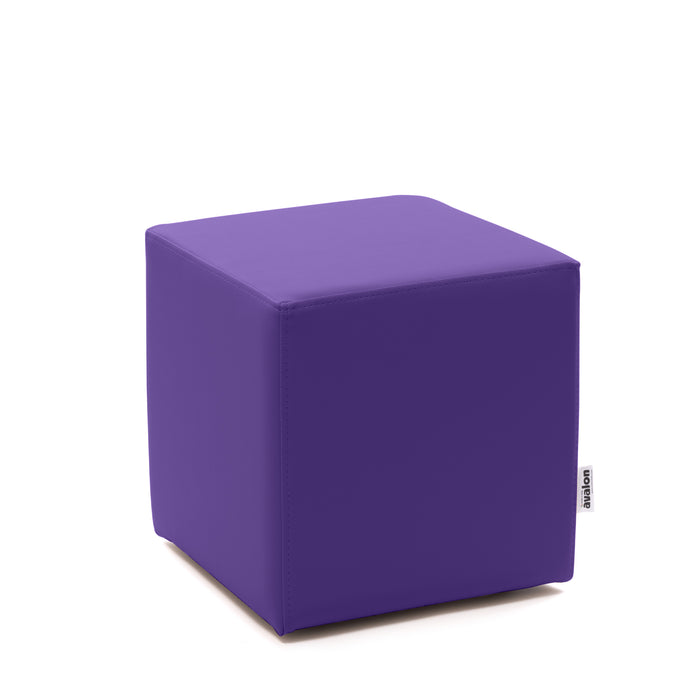 Avalon Rigid Cube Pouf Faux Leather Mamba Trendy Class 1-IM Fire Retardant for Indoor and Outdoor Use. Dimensions: Width 35 cm X Depth 35 cm X Height 35 cm 