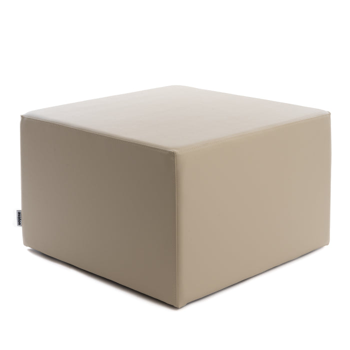 Avalon Rigid Cube Pouf Faux Leather Mamba TrendyClass 1-IM Fire Retardant for Indoor and Outdoor Use. Dimensions: Width 70 cm X Depth 70 cm X Height 43 cm