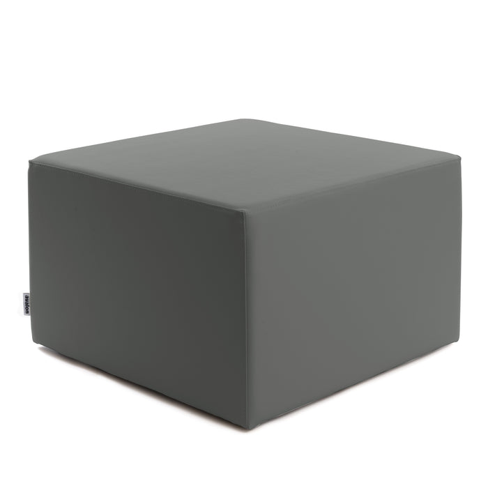 Avalon Rigid Cube Pouf Faux Leather Mamba TrendyClass 1-IM Fire Retardant for Indoor and Outdoor Use. Dimensions: Width 70 cm X Depth 70 cm X Height 43 cm