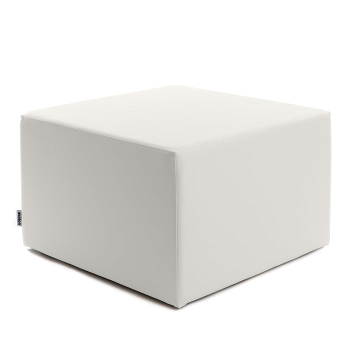 Avalon Rigid Cube Pouf Faux Leather Mamba TrendyClass 1-IM Fire Retardant for Indoor and Outdoor Use. Dimensions: Width 70 cm X Depth 70 cm X Height 43 cm