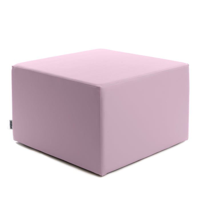 Avalon Rigid Cube Pouf Faux Leather Mamba TrendyClass 1-IM Fire Retardant for Indoor and Outdoor Use. Dimensions: Width 70 cm X Depth 70 cm X Height 43 cm