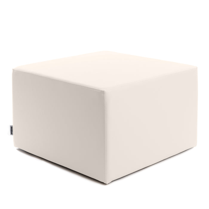 Avalon Rigid Cube Pouf Faux Leather Mamba TrendyClass 1-IM Fire Retardant for Indoor and Outdoor Use. Dimensions: Width 70 cm X Depth 70 cm X Height 43 cm