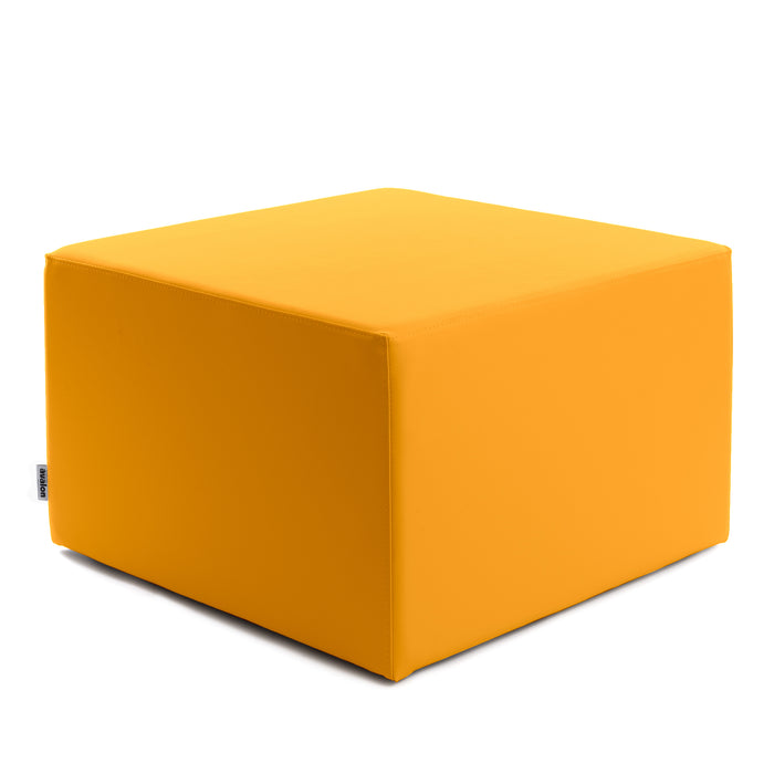 Avalon Rigid Cube Pouf Faux Leather Mamba TrendyClass 1-IM Fire Retardant for Indoor and Outdoor Use. Dimensions: Width 70 cm X Depth 70 cm X Height 43 cm