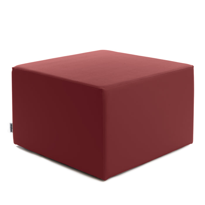 Avalon Rigid Cube Pouf Faux Leather Mamba TrendyClass 1-IM Fire Retardant for Indoor and Outdoor Use. Dimensions: Width 70 cm X Depth 70 cm X Height 43 cm