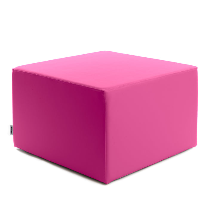 Avalon Rigid Cube Pouf Faux Leather Mamba TrendyClass 1-IM Fire Retardant for Indoor and Outdoor Use. Dimensions: Width 70 cm X Depth 70 cm X Height 43 cm