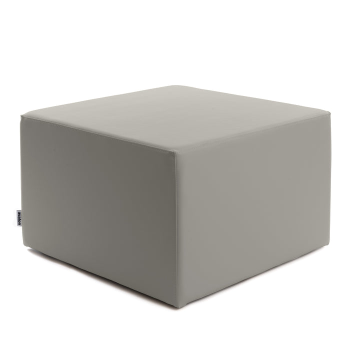 Avalon Rigid Cube Pouf Faux Leather Mamba TrendyClass 1-IM Fire Retardant for Indoor and Outdoor Use. Dimensions: Width 70 cm X Depth 70 cm X Height 43 cm
