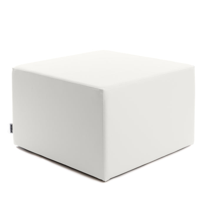Avalon Rigid Cube Pouf Faux Leather Mamba TrendyClass 1-IM Fire Retardant for Indoor and Outdoor Use. Dimensions: Width 70 cm X Depth 70 cm X Height 43 cm
