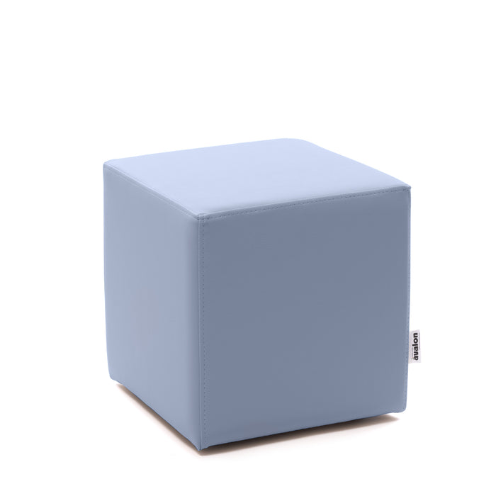 Avalon Rigid Cube Pouf Faux Leather Mamba Trendy Class 1-IM Fire Retardant for Indoor and Outdoor Use. Dimensions: Width 35 cm X Depth 35 cm X Height 35 cm 