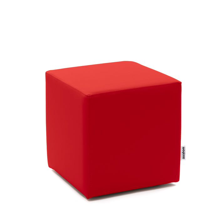 Avalon Rigid Cube Pouf Faux Leather Mamba Trendy Class 1-IM Fire Retardant for Indoor and Outdoor Use. Dimensions: Width 35 cm X Depth 35 cm X Height 35 cm 