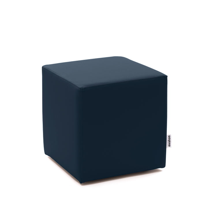 Avalon Rigid Cube Pouf Faux Leather Mamba Trendy Class 1-IM Fire Retardant for Indoor and Outdoor Use. Dimensions: Width 35 cm X Depth 35 cm X Height 35 cm 