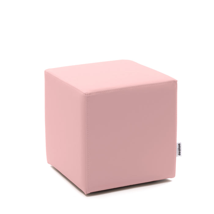 Avalon Rigid Cube Pouf Faux Leather Mamba Trendy Class 1-IM Fire Retardant for Indoor and Outdoor Use. Dimensions: Width 35 cm X Depth 35 cm X Height 35 cm 
