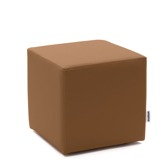 Avalon Rigid Cube Pouf Faux Leather Mamba Trendy Class 1-IM Fire Retardant for Indoor and Outdoor Use. Dimensions: Width 45 cm X Depth 45 cm X Height 43 cm