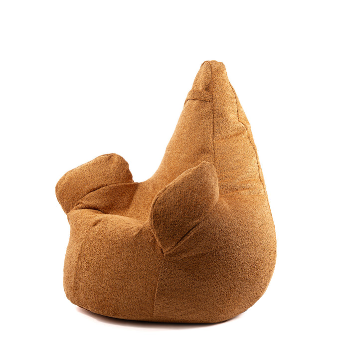 Pouf Poltrona Sacco Grande Ploof Avalon in tessuto Bouclè per interno dim. Ø85 x H90 cm