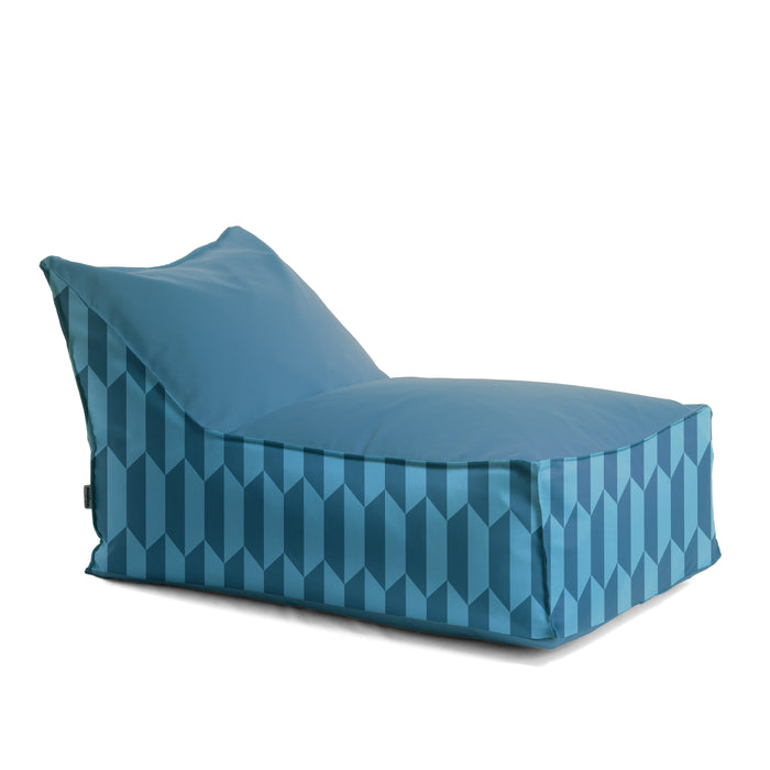 Pouf Savonarola Damascato Blu - Panchetta Imbottita Stile Antico - Foto 8