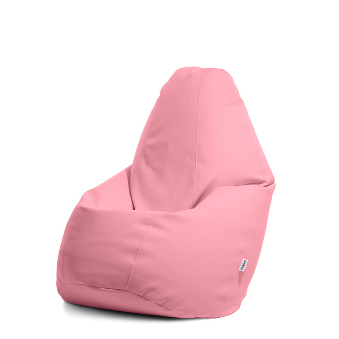 Discounted - Big Bag Armchair Pouf BAG L Leatherette Jazz dim. 80 x 125 cm Pink - Regenerated
