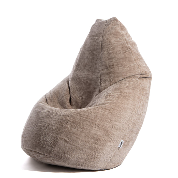Pouf Poltrona Sacco Grande BAG L Avalon in tessuto Antimacchia Cannet per interno dim. 80 x 125 cm