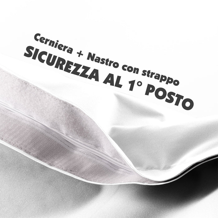 Avalon Pouf sacca vuota Poltrona Cuscinone XXL Jive Made in Italy di dimensioni 200x140x32cm