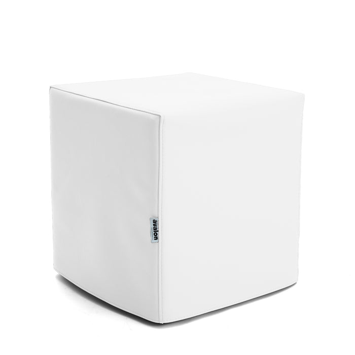 Pouf Cubo Rigido Sfoderabile 40x40 cm in Ecopelle Antimacchia o Velluto Avalon – Design Moderno Made in Italy