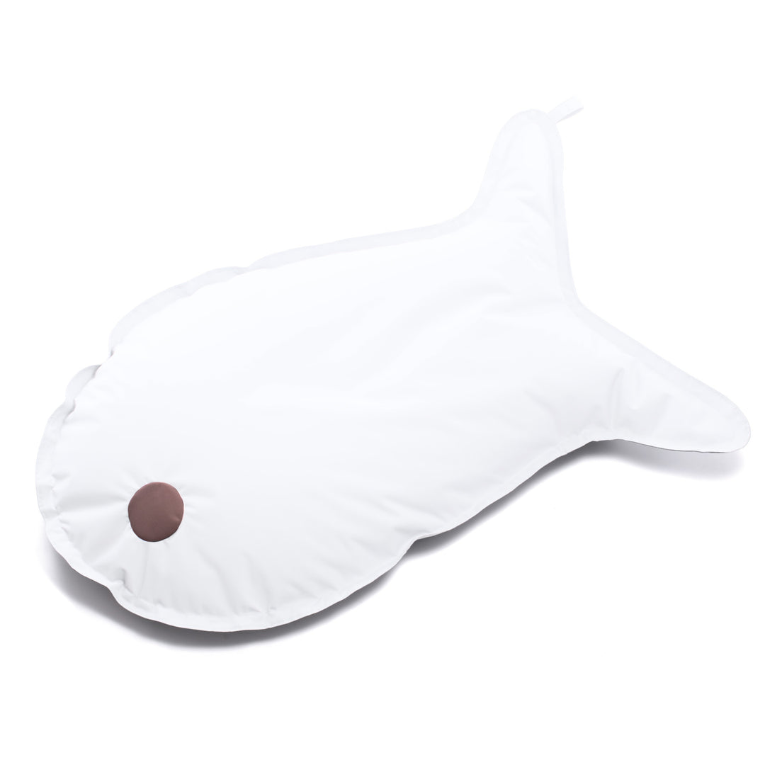 Avalon Floating Scale Cushion Pouf in Samba polyester fabric for