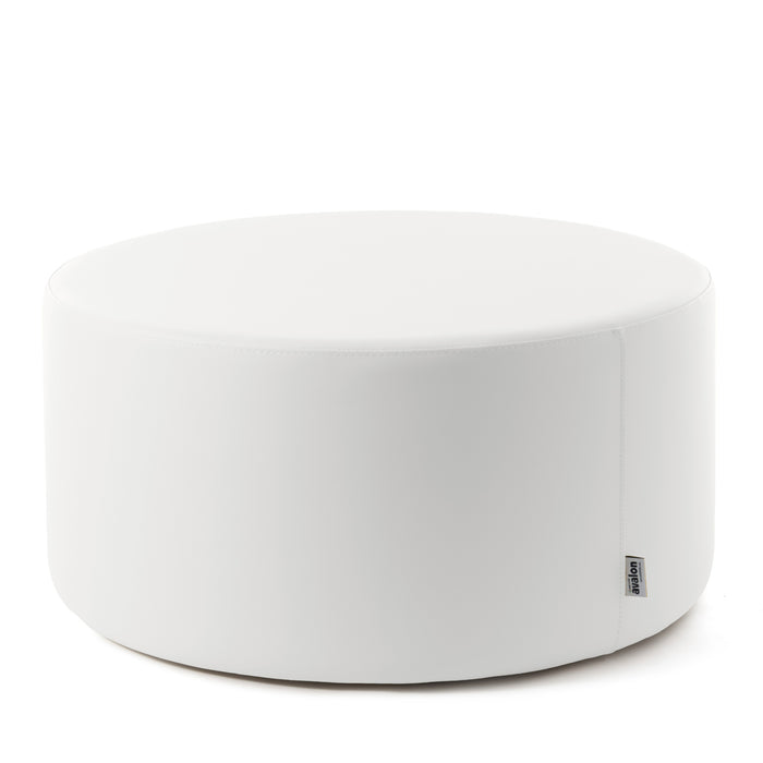 Avalon Pouf Rigido Cilindro Similpelle Mamba Trendy Classe 1-IM Ignifugo per Interno ed Esterno. Dim: Ø90 cm X H43 cm